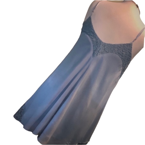 Staccato Strap Lace Soft Blue Tunic Dress M - Picture 3 of 12